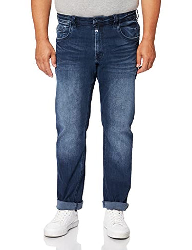 Timezone Herren Regular GerritTZ Jeans, Light royal wash, 33/34 im Sale